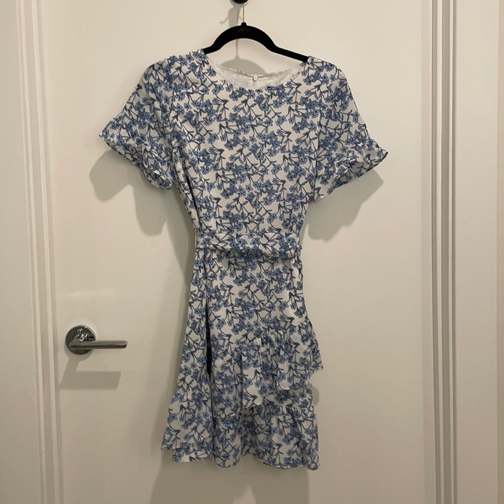 Banana Republic mini dress with ruffle